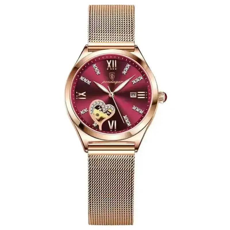 Stylish Rose Gold Women's Watch – Durable & Fashionable - Luxe Box Store