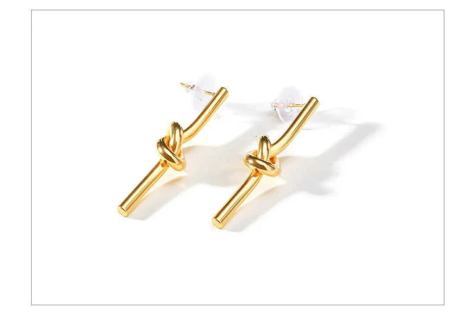 Knot Drop Earrings
