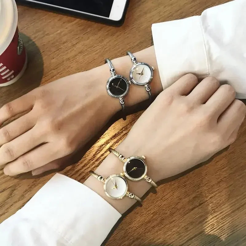 Gold Bangle Bracelet Luxury Watch