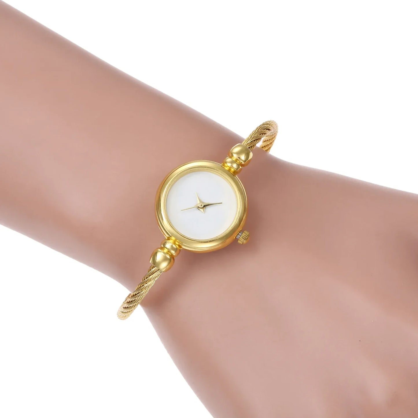 Gold Bangle Bracelet Luxury Watch