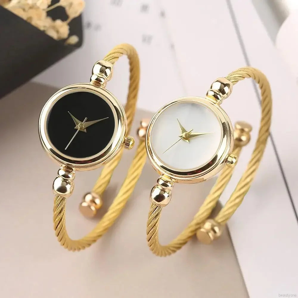 Gold Bangle Bracelet Luxury Watch