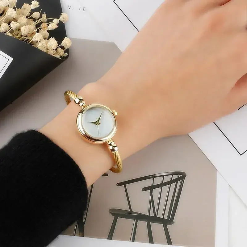 Gold Bangle Bracelet Luxury Watch