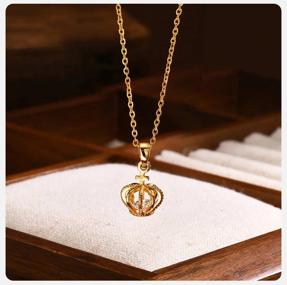 Victoria Crown Necklace