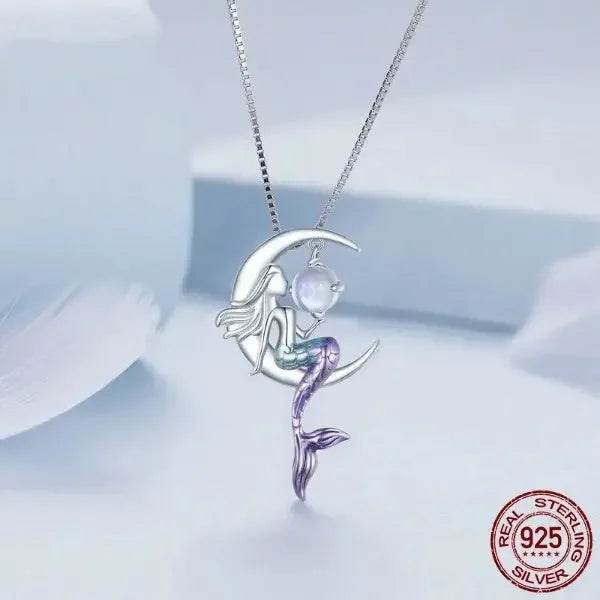 Mermaid Moon Necklace - Luxe Box Store