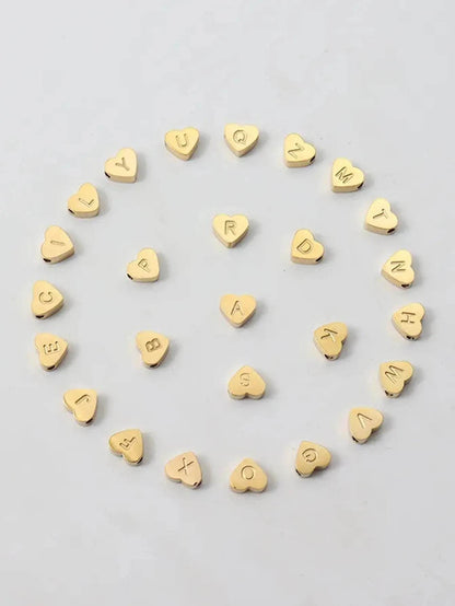 A-Z Heart Initial Letter Bracelet - Luxe Box Store