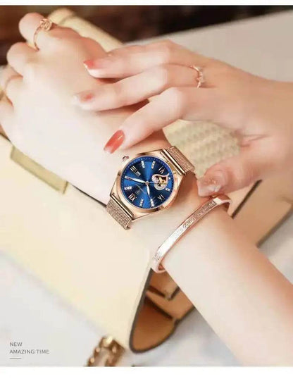 Stylish Rose Gold Women's Watch – Durable & Fashionable - Luxe Box Store
