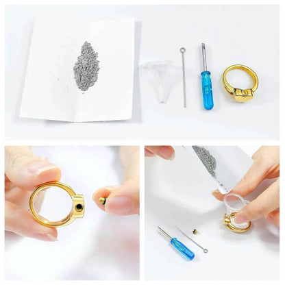 Love Heart Urn Ring - Luxe Box Store