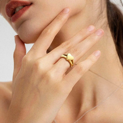 Love Heart Urn Ring - Luxe Box Store