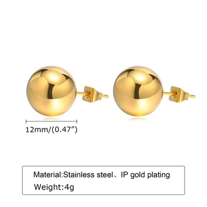 Ball Stud Earrings - Luxe Box Store