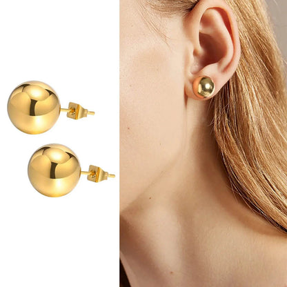 Ball Stud Earrings - Luxe Box Store