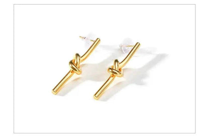 Knot Drop Earrings - Luxe Box Store
