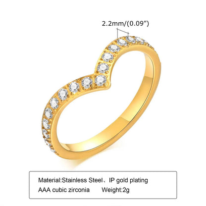 Delicate Chevron Ring - Luxe Box Store