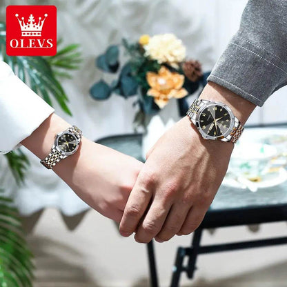 OLEVS Rhombus Mirror Luxury Watch Set - Luxe Box Store