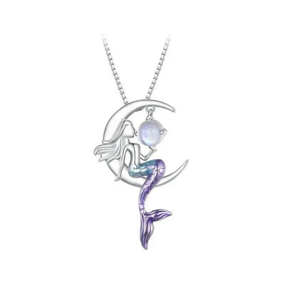 Mermaid Moon Necklace - Luxe Box Store
