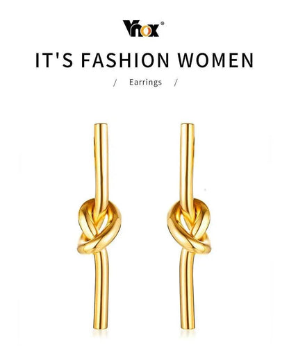 Knot Drop Earrings - Luxe Box Store