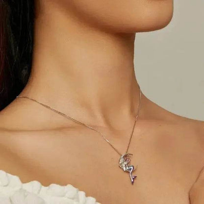 Mermaid Moon Necklace - Luxe Box Store